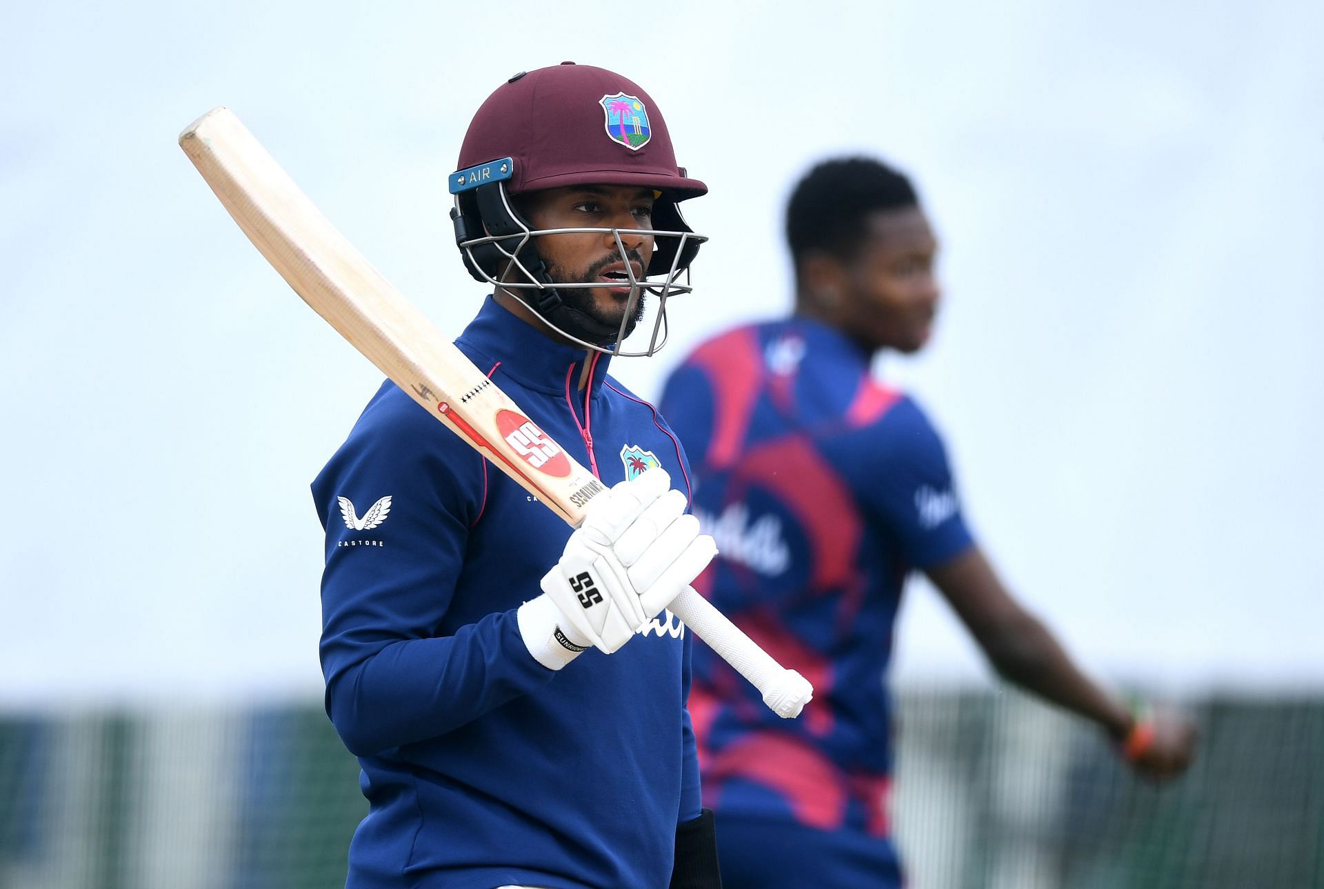 Shai Hope during West Indies Nets Session