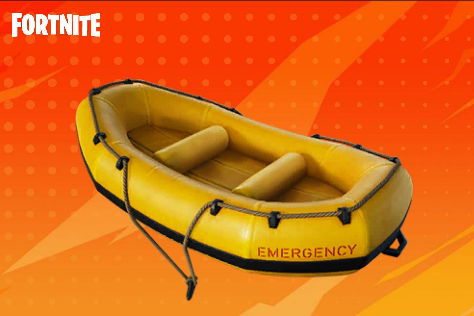 Wonder how Indiana Jones&#039; Emergency Raft functions as a Glider in Fortnite (Image via Sportskeeda)