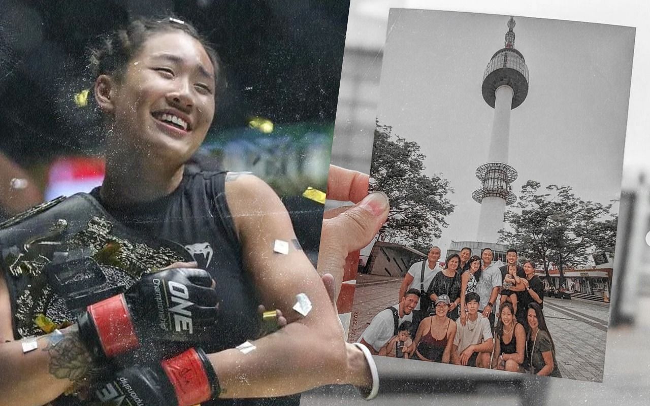Angela Lee (L) shared some photos of her together with family in Seoul, South Korea.