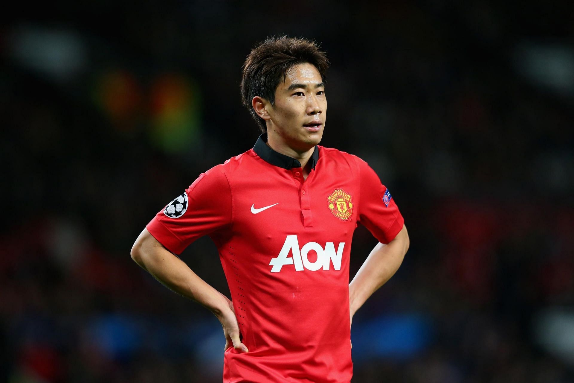 Shinji Kagawa in the home kit for 2013-14
