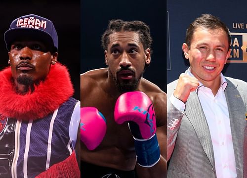 Jermall Charlo (left), Demetrius Andrade (center), Gennadiy Golovkin (right)