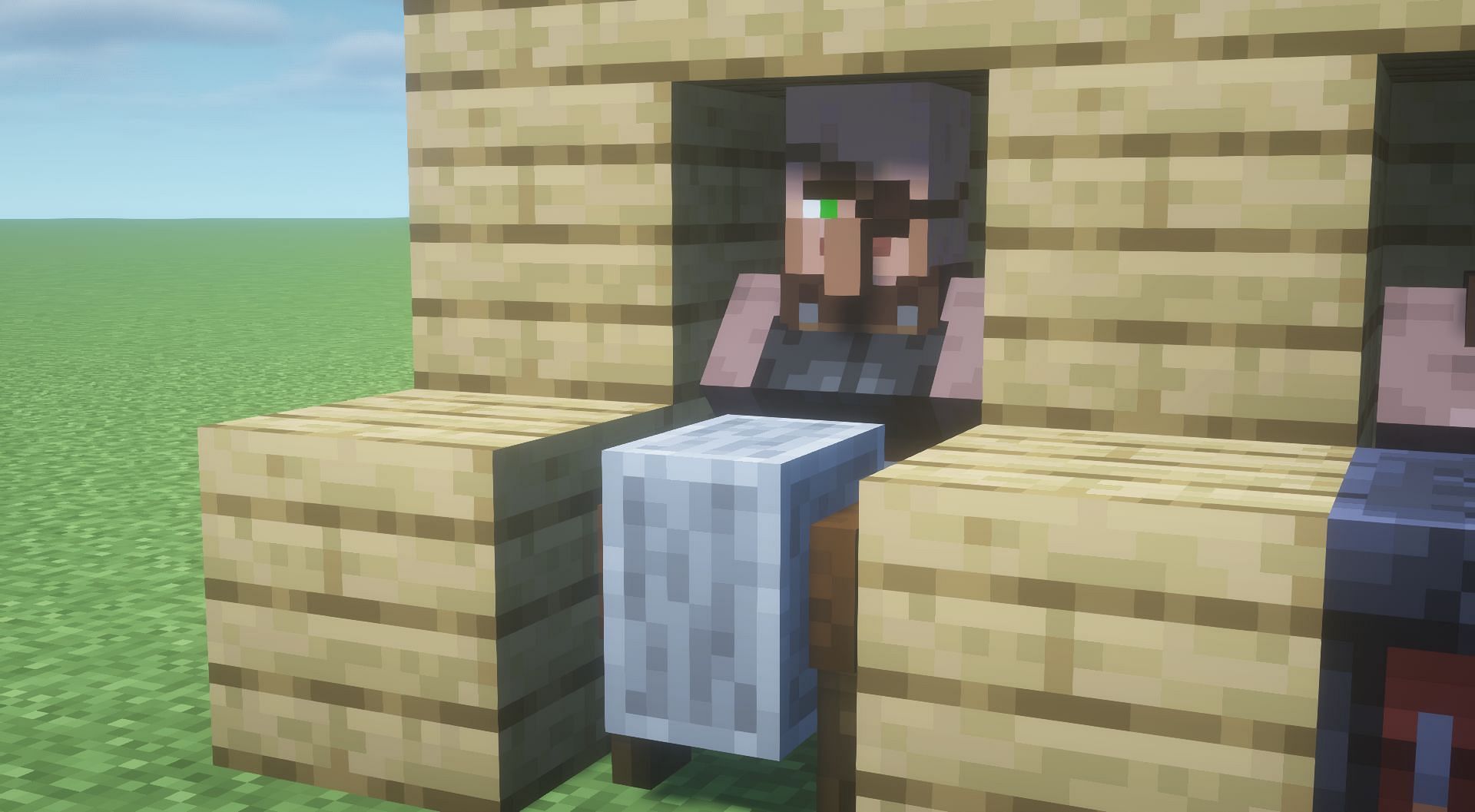 Players can trap villagers with their jobsite block (Image via Minecraft 1.19 update)