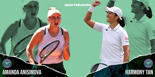 Amanda Anisimova (L) & Harmony Tan will clash in Wimbledon R4