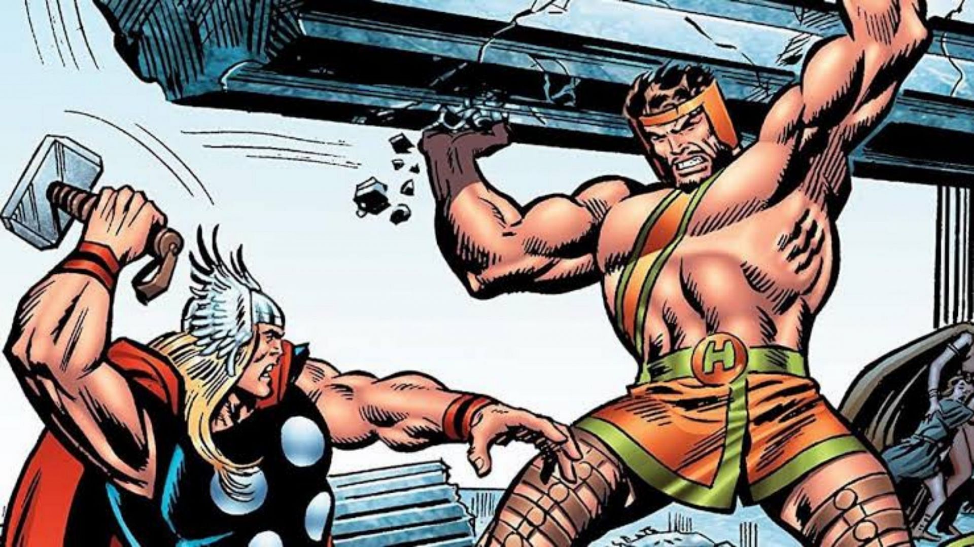 Hercules vs Thor (Image via Marvel Comics)