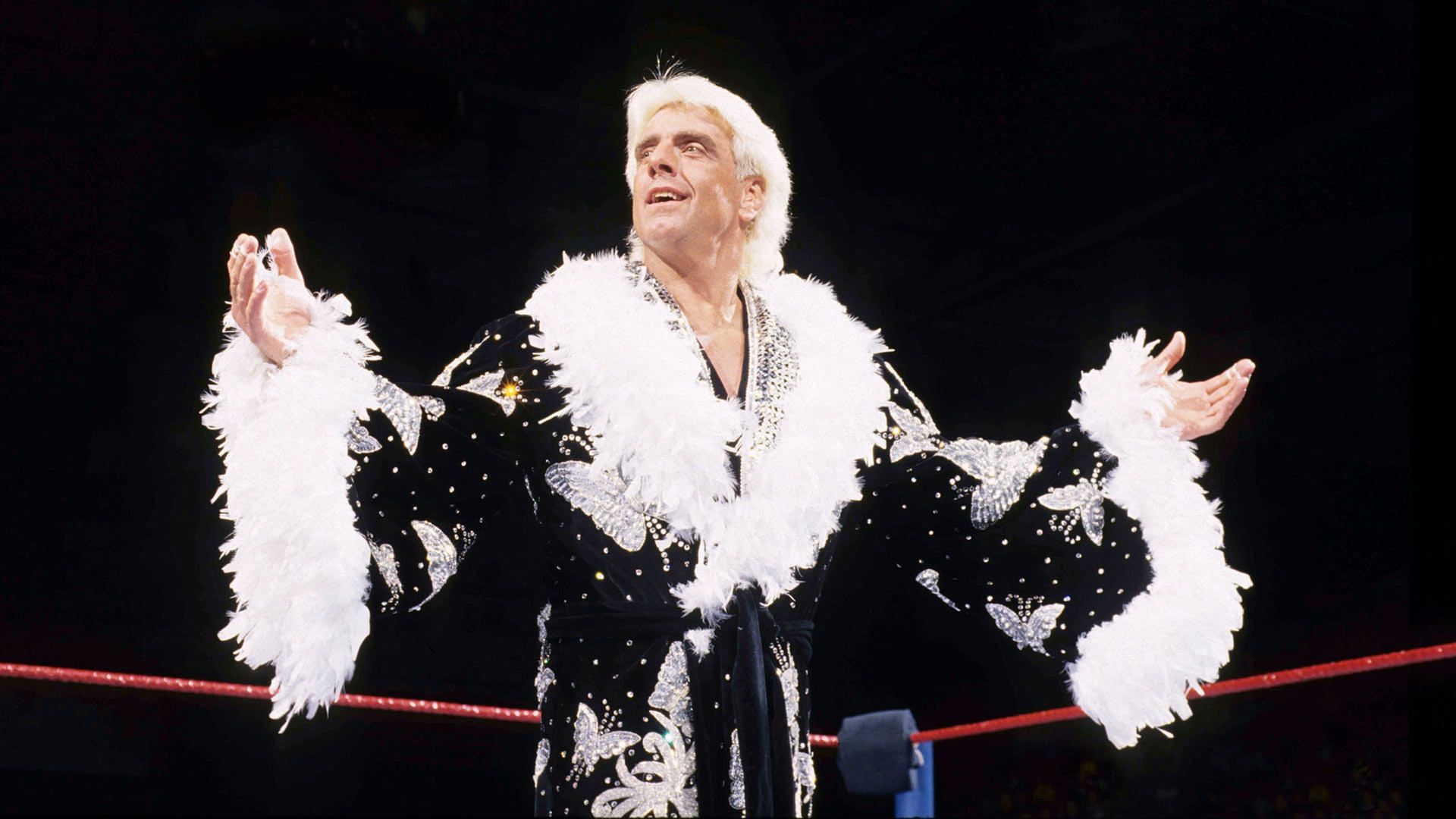 Flair rocked that butterfly robe, didn&#039;t he?