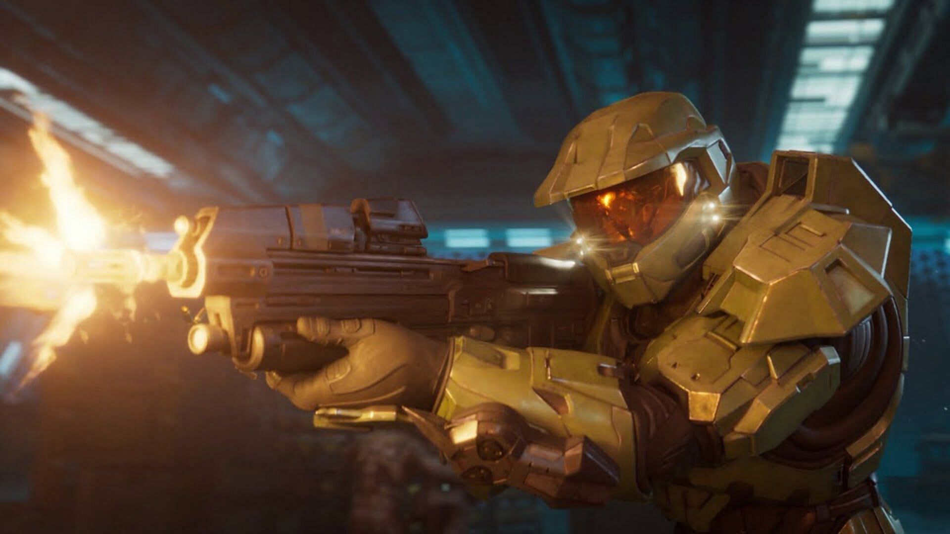 Master Chief takes on the forces of the Banished (Image via 343 Industries)