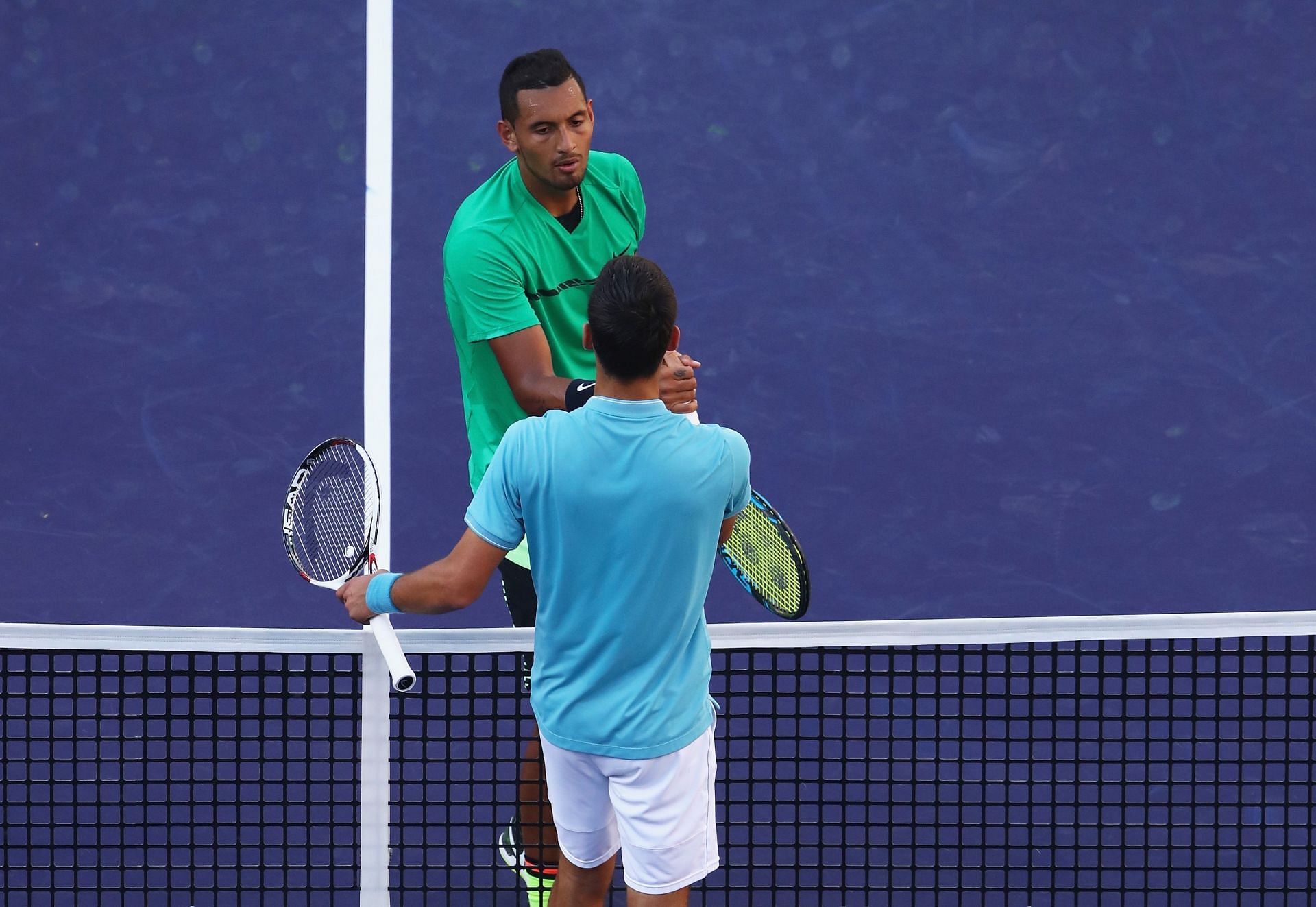 Nick Kyrgios and Novak Djokovic will fight for the Wimbledon title on Sunday.
