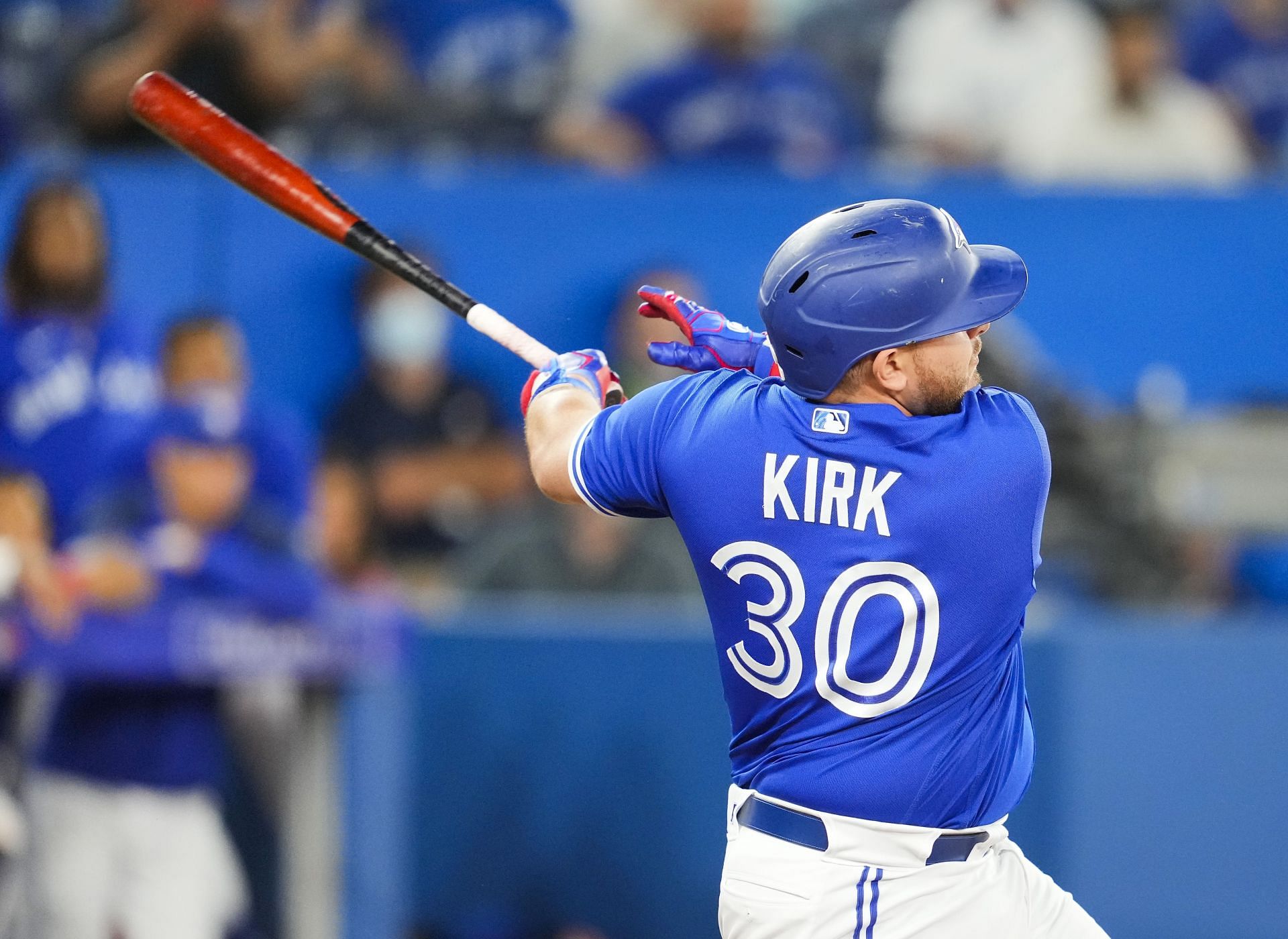 Toronto Blue Jays catcher Alejandro Kirk leads all American League catchers in voting so far.