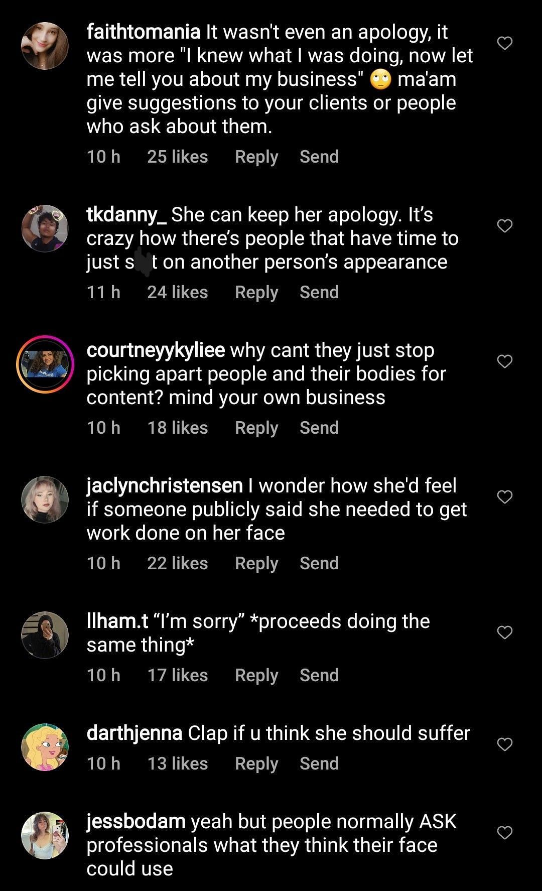 Netizens react to TikToker&#039;s apology to Natalia Dyer (Image via defnoodles/Instagram)