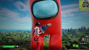 Fortnite YouTuber brings Among Us characters to life