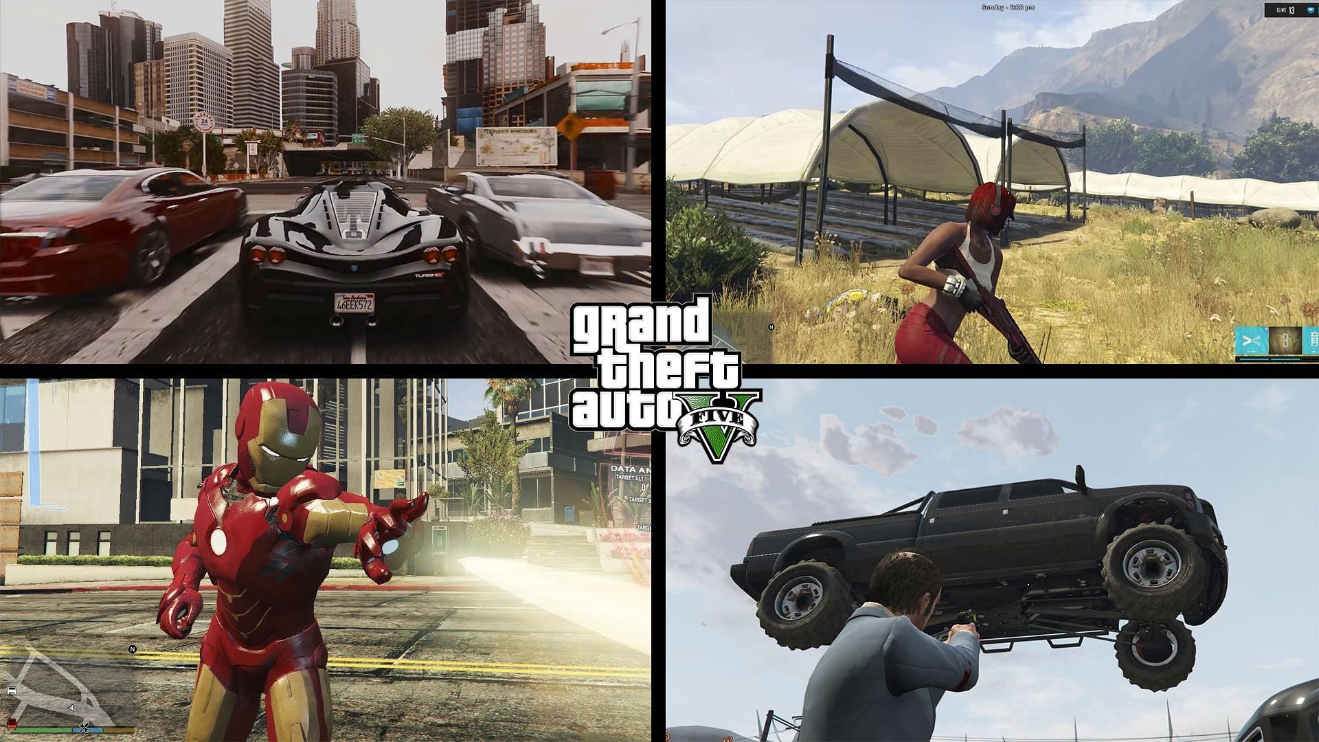 Some GTA 5 mods can completely overhaul the game and make it new again (Image via Sportskeeda)