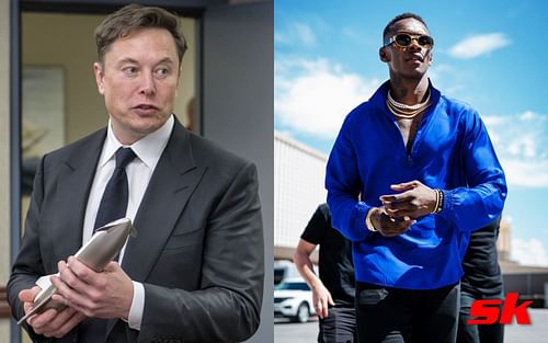 Elon Musk (Left), Israel Adesanya (Right) [Image credits: @elonmusk and @stylebender via Instagram]