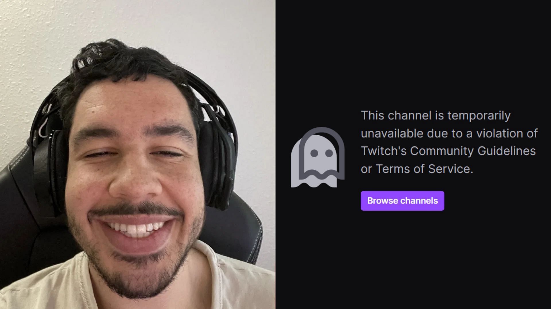 Fans react as Greekgodx gets banned from Twitch after alleged racism on IRL stream (Image via Sportskeeda)