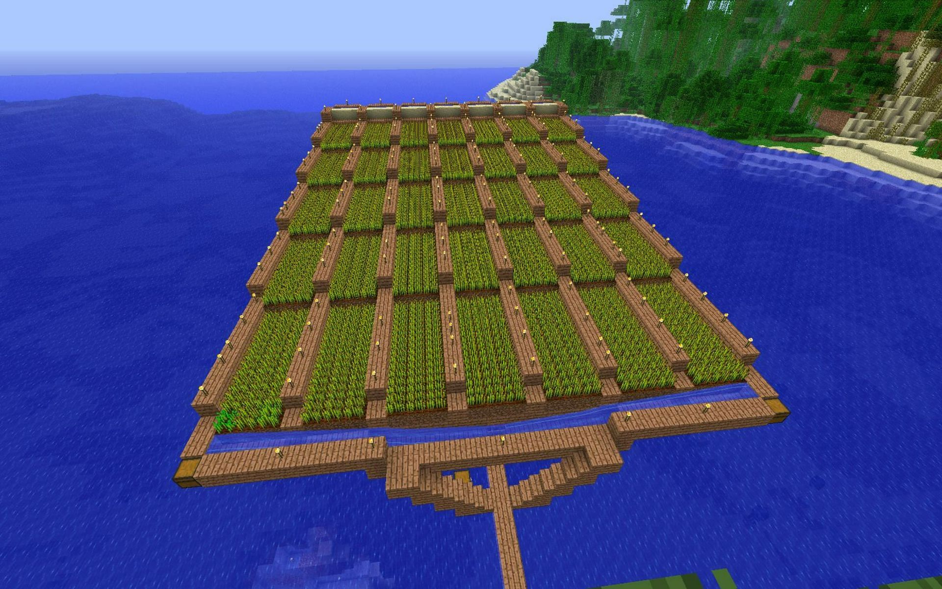 Farms are quite helpful in Minecraft (Image via Reddit/brdwatbamiwrb)