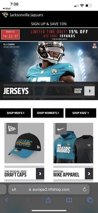 Jacksonville Jaguars Apparel, Jaguars Gear at NFL Shop