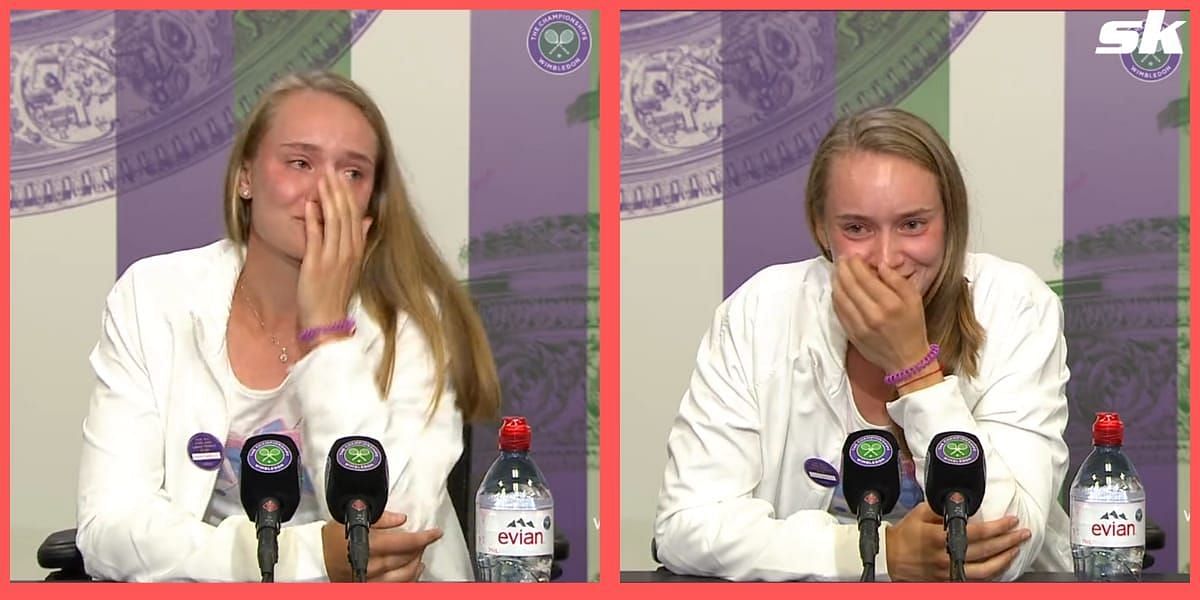 Elena Rybakina gets emotional after her Wimbledon title win