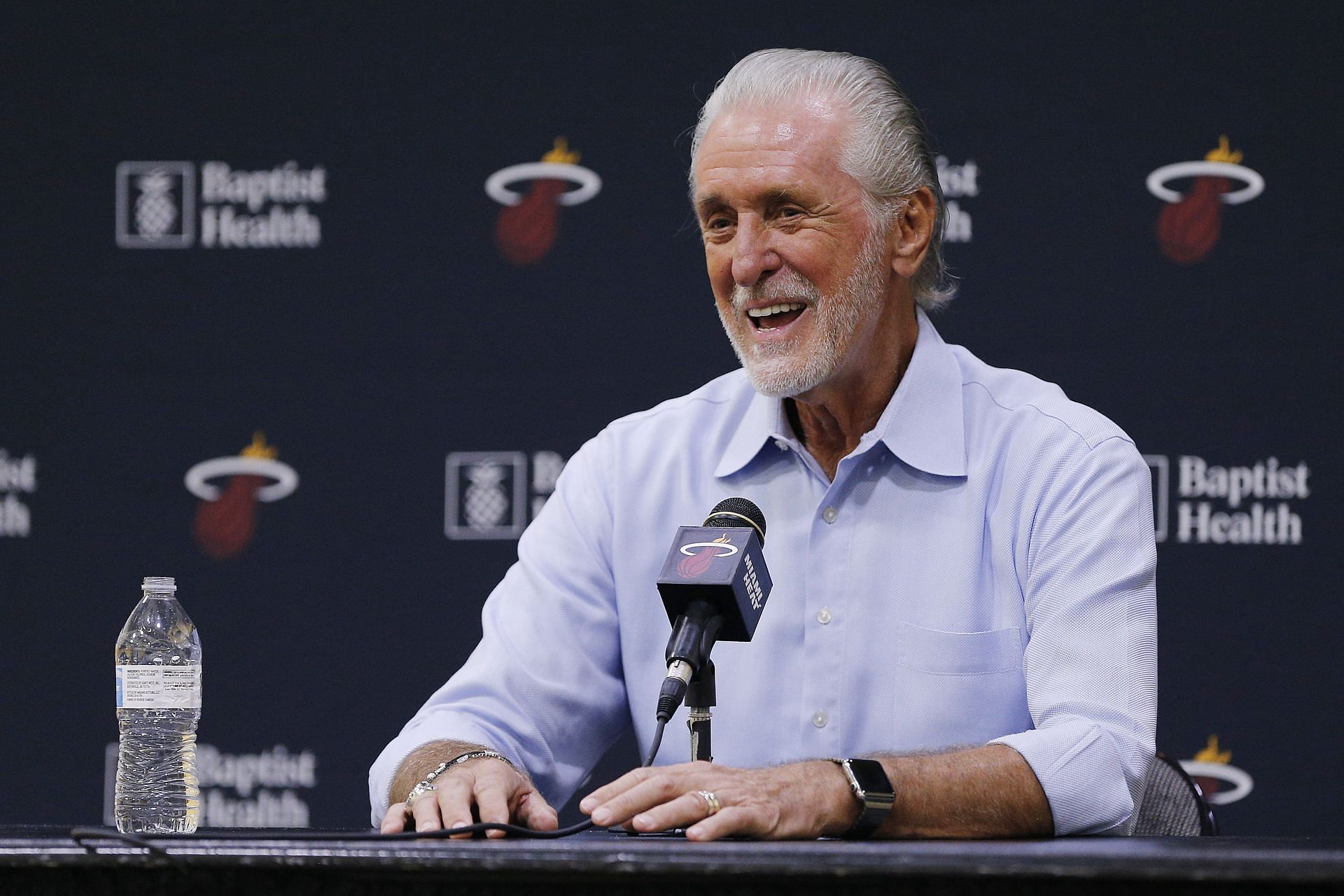 Pat Riley has been the Miami Heat&#039;s president since 1995.