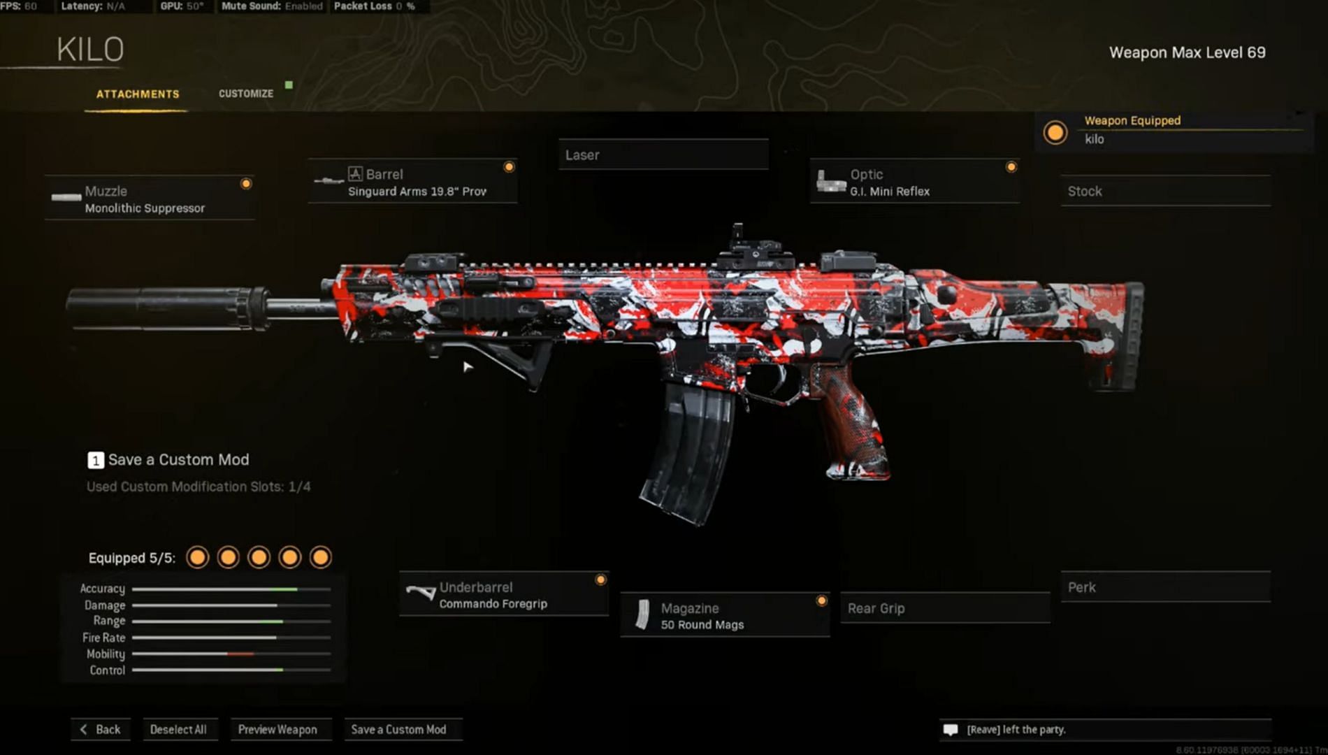 Warzone Season 4 Reloaded Kilo 141 loadout (Image Via YouTube/Metaphor)