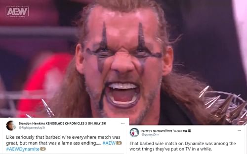 Fans had their frustrations over the finish of Chris Jericho's match on AEW Dynamite.