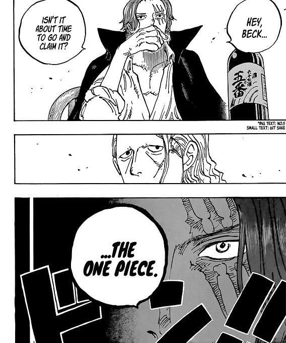 Shanks claims the One Piece