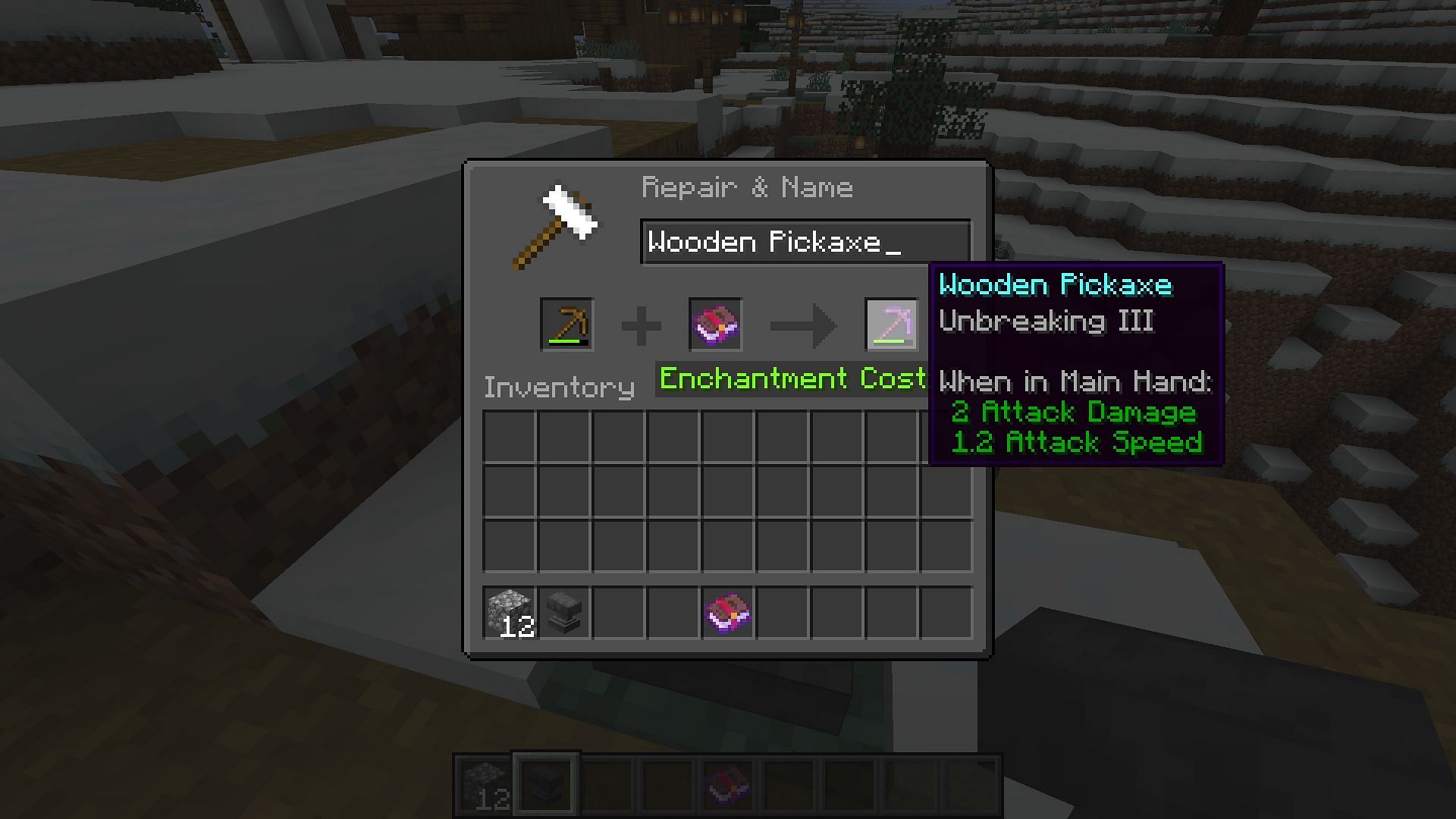 Unbreaking enchantment increases the overall durability, making the item last longer (Image via Minecraft 1.19 update)