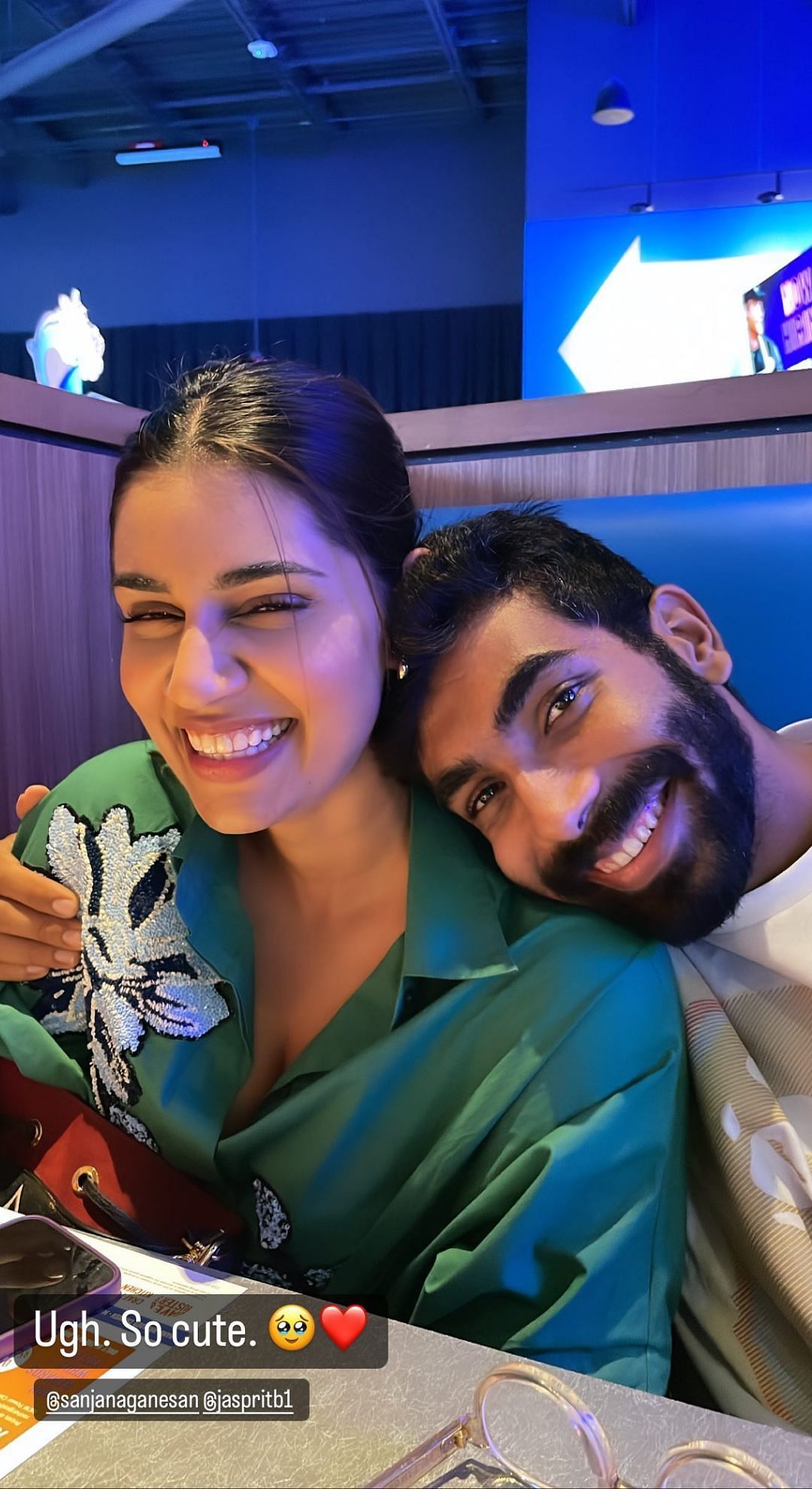 Jasprit Bumrah And Wife Sanjana Ganesan Enjoy Wholesome Dinner In USA