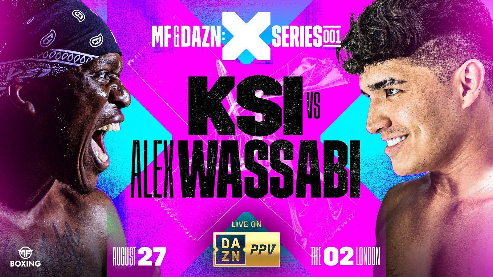 Boxing News KSI vs. Alex Wasabi card unveiled