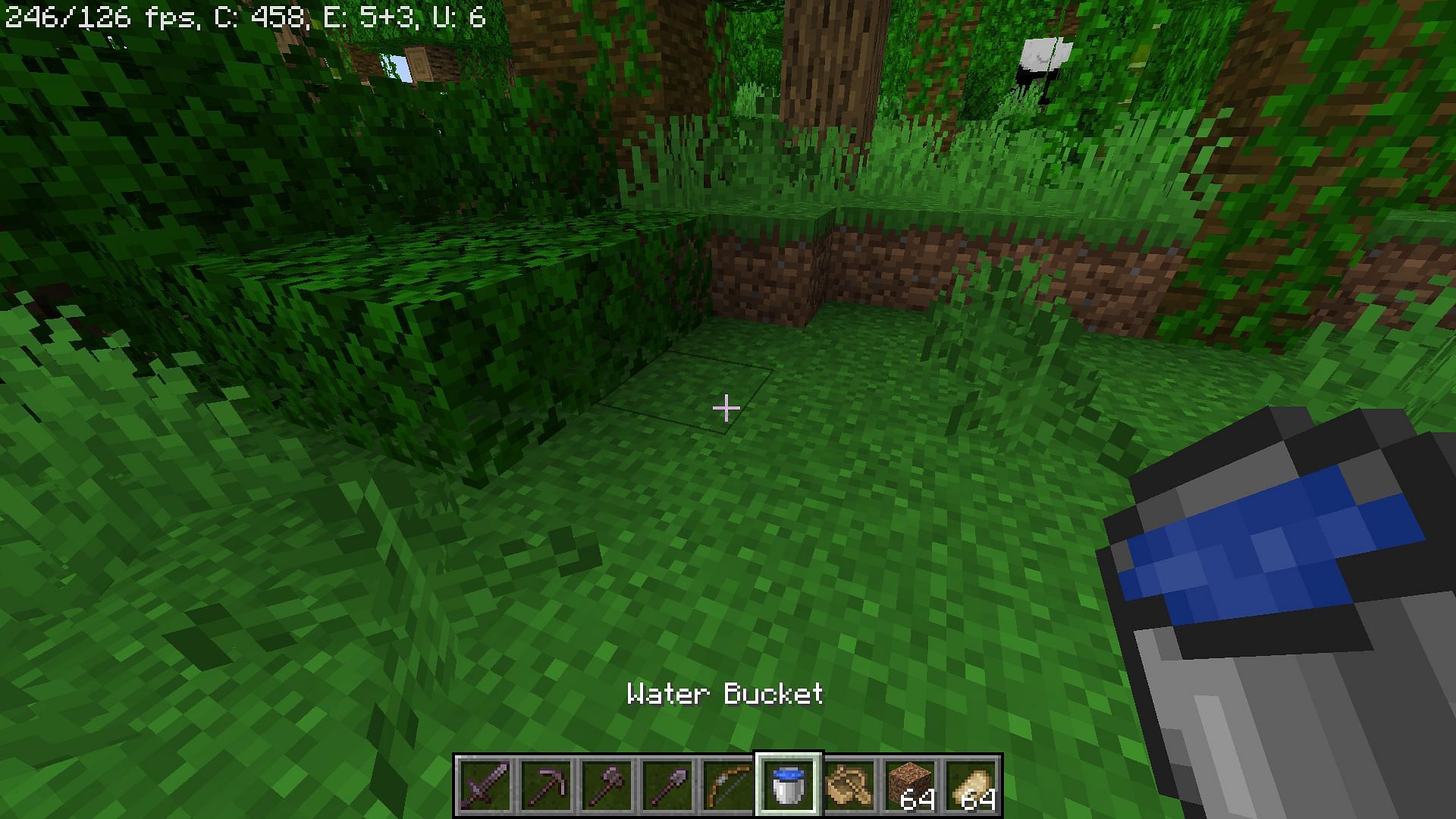 Water bucket can be extremely helpful (Image via Mojang)