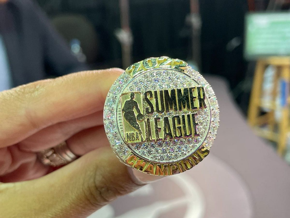NBA Summer League championship ring (Photo: Twitter/@malika_andrews)
