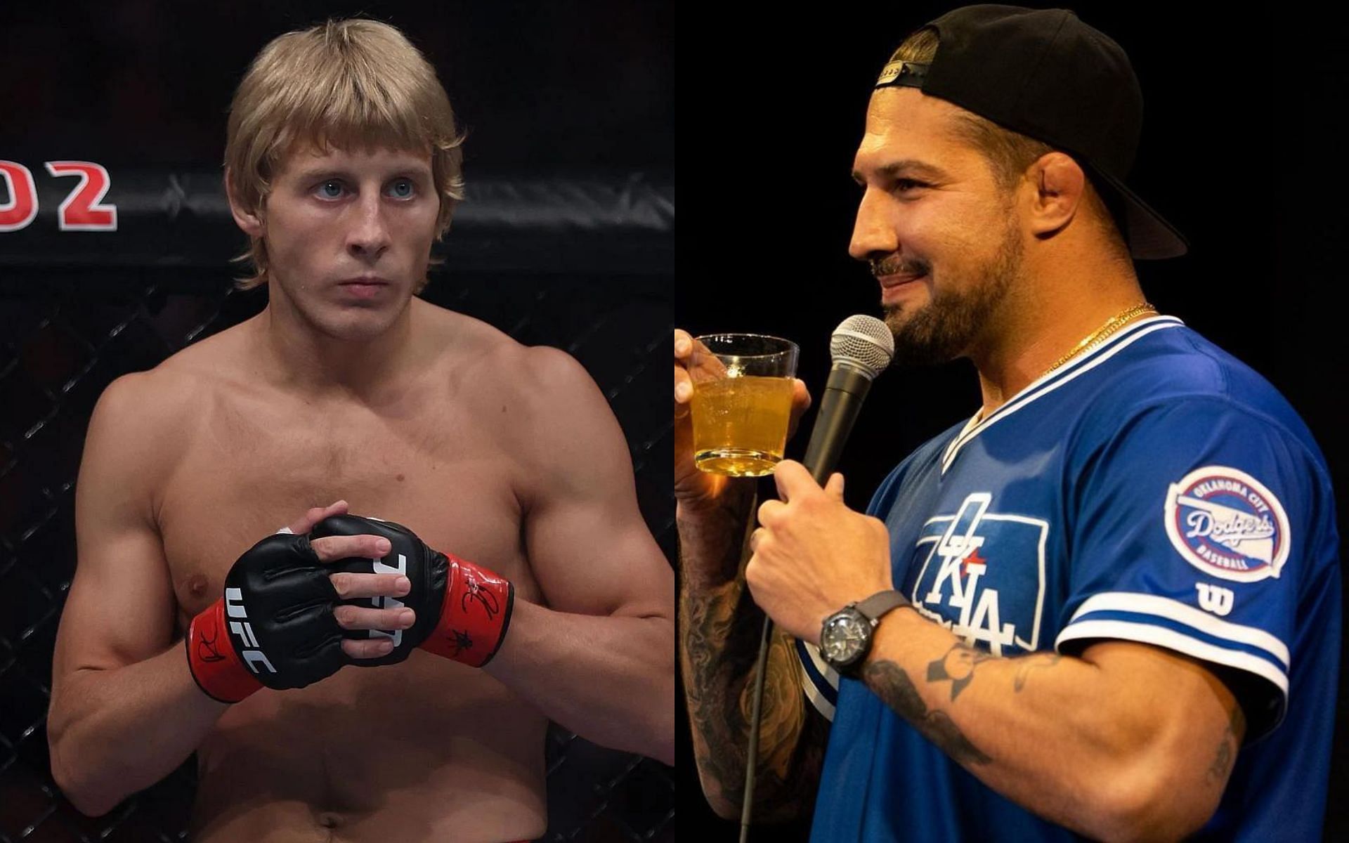 Paddy Pimblett (left) and Brendan Schaub (right)