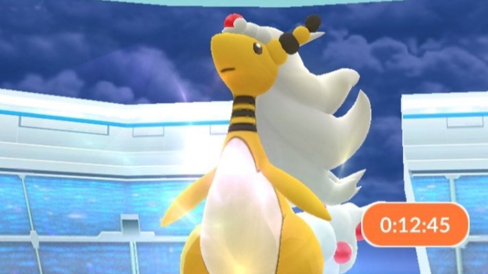 Mega Ampharos as a raid boss (Image via Niantic)