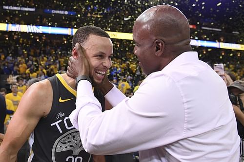 Steph Curry (left) and Barry Bonds (Photo: McCovey Chronicles)