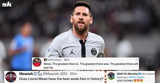 "The greatest there ever will be" "First of 40 goals this season" - PSG fans lose their minds as Lionel Messi scores stunning weak-footed goal against Kawasaki Frontale
