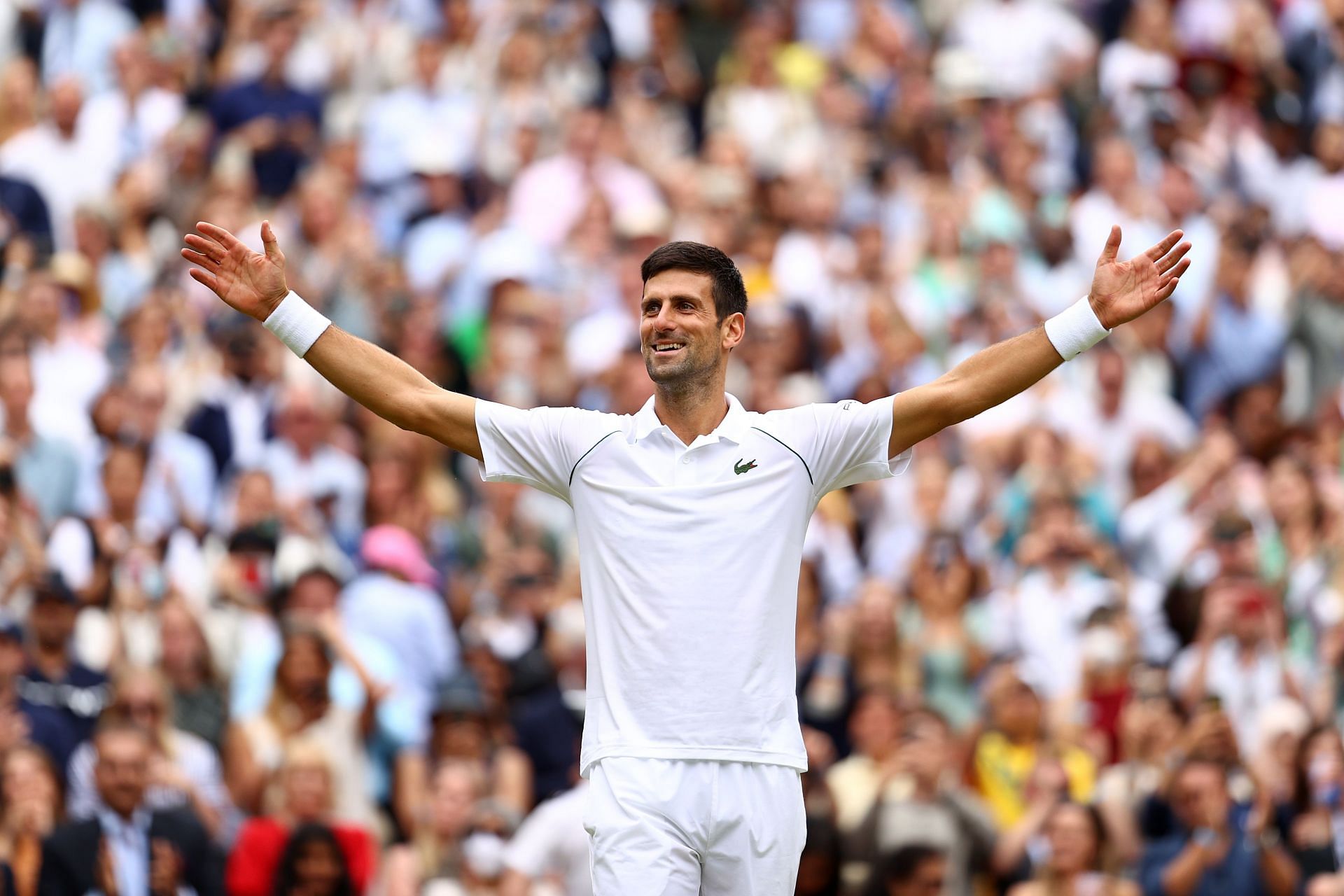 Novak Djokovic is a six-time Wimbledon winner.