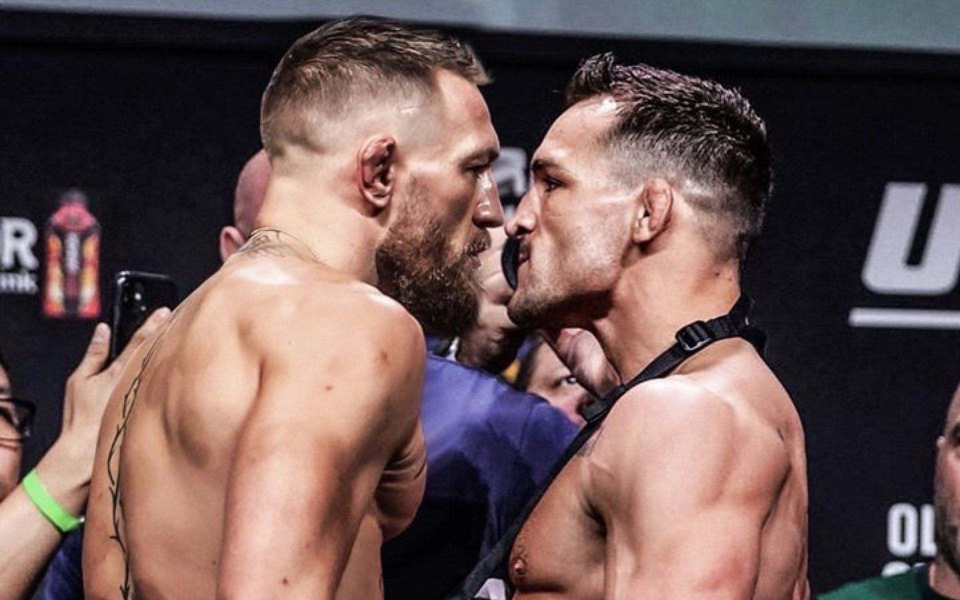 Conor McGregor (left) and Michael Chandler [Digitally altered image courtesy @MikeChandlerMMA on Twitter)