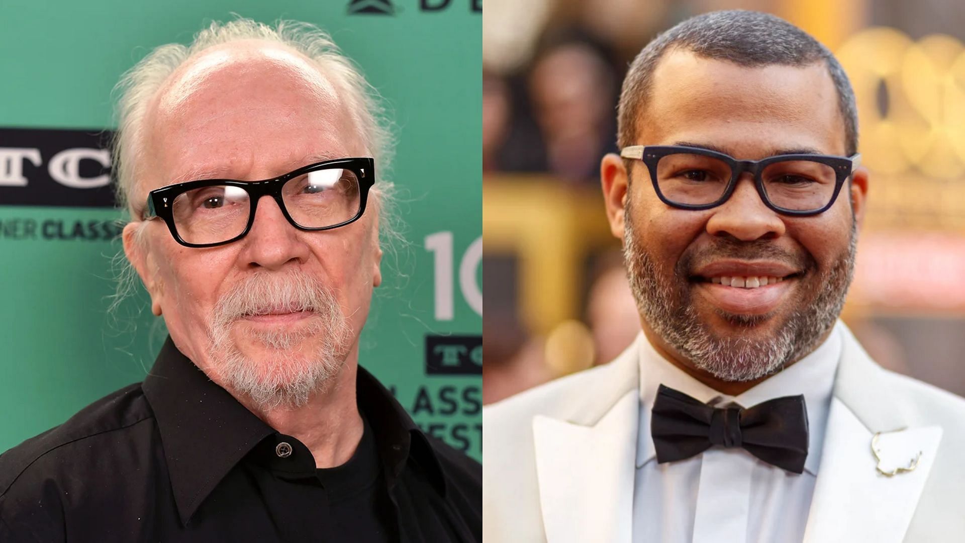 Jordan Peele (right) hails John Carpenter (left) as the best horror director. (Images via Getty Images/Emma Mcintyre/Christopher Polk)