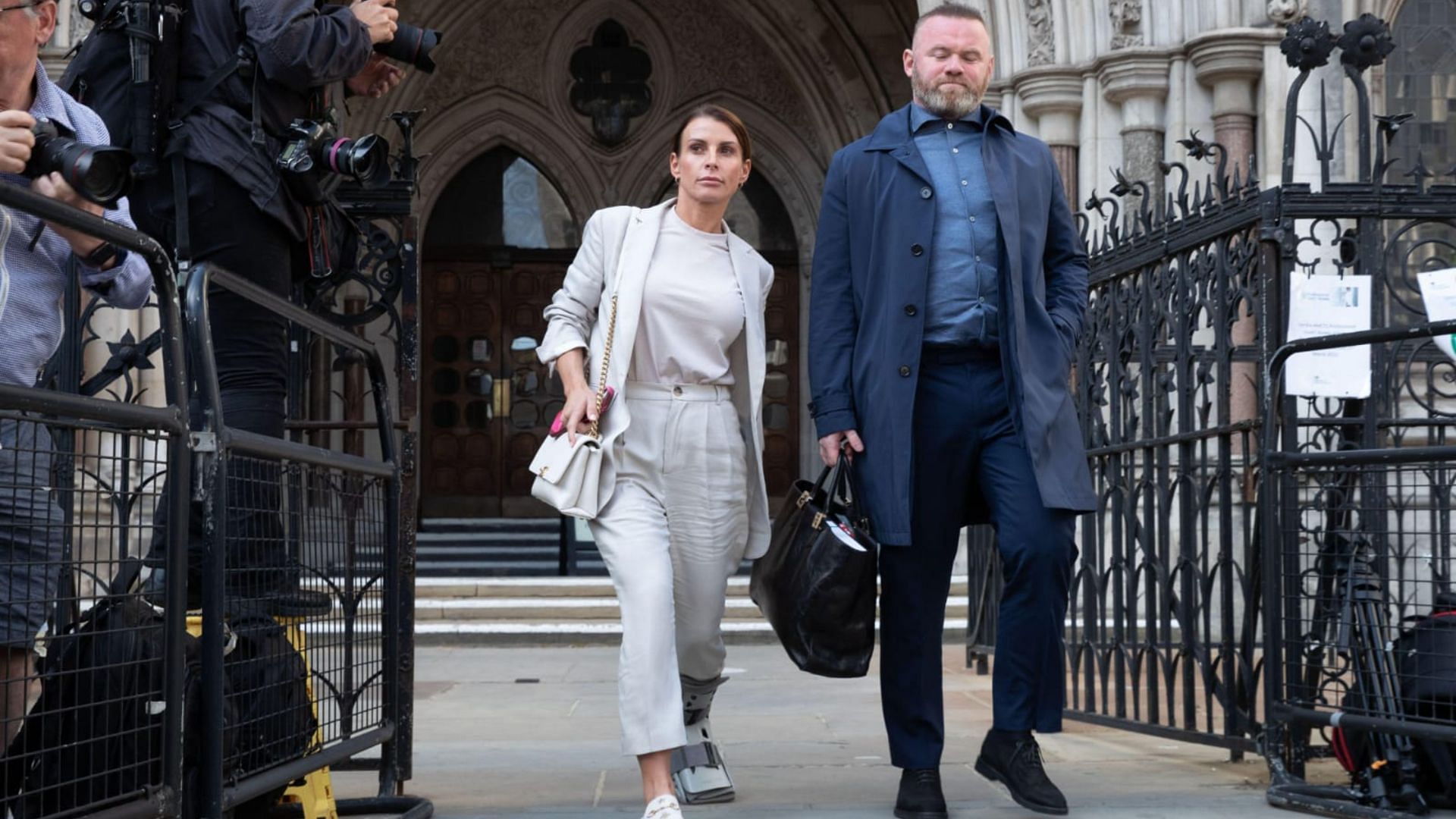 Coleen Rooney emerges victorious in a libel case against Rebekah Vardy in the highly publicized &#039;Wagatha Christie&#039; trial (Image via Twitter @/ sportbible)