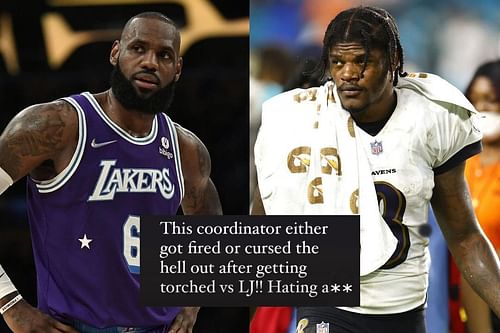 LeBron James defends Lamar Jackson on Instagram | Image Credit: King James/Instagram