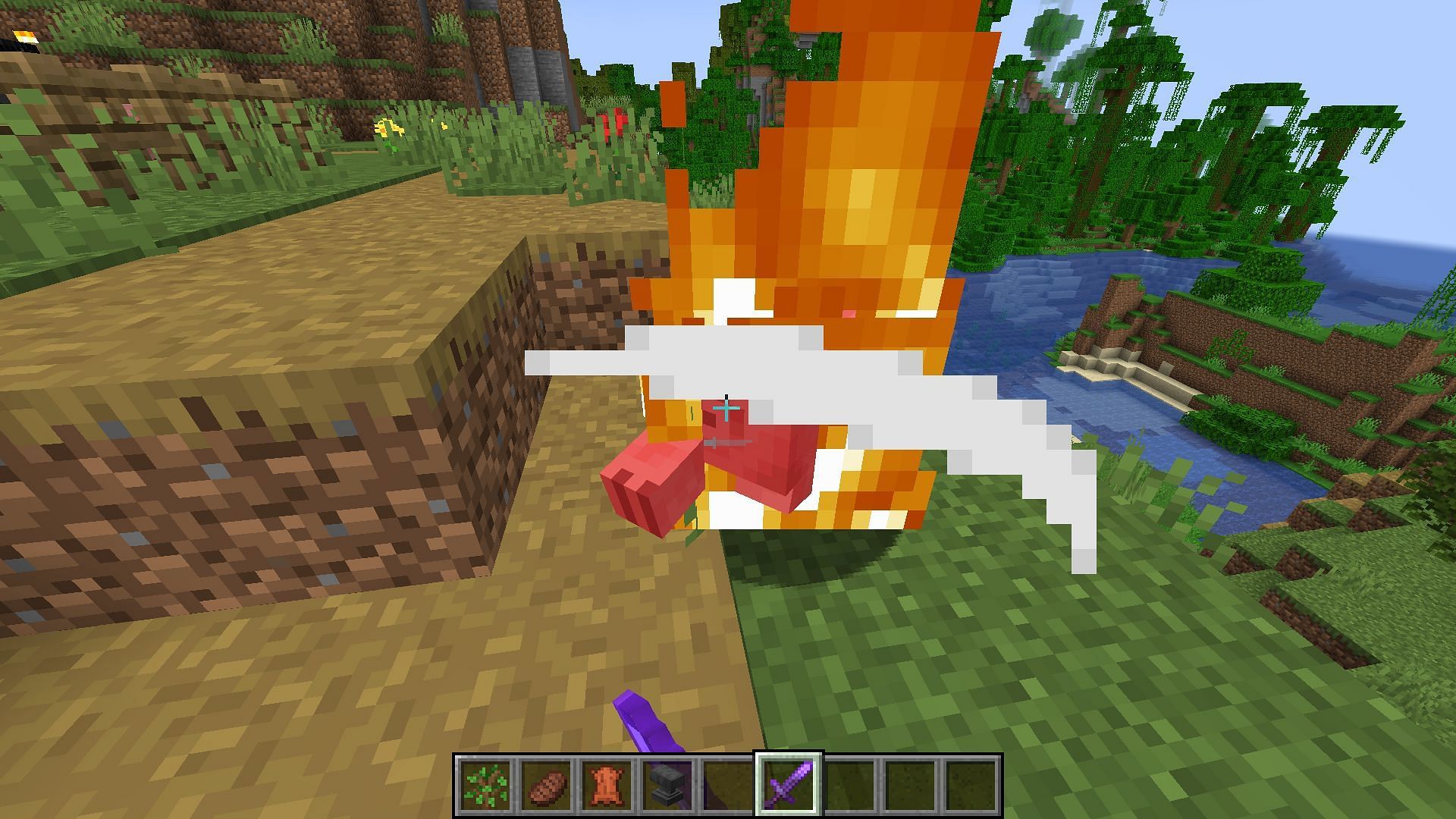 Mobs can be set on fire with this enchantment (Image via Minecraft 1.19 update)
