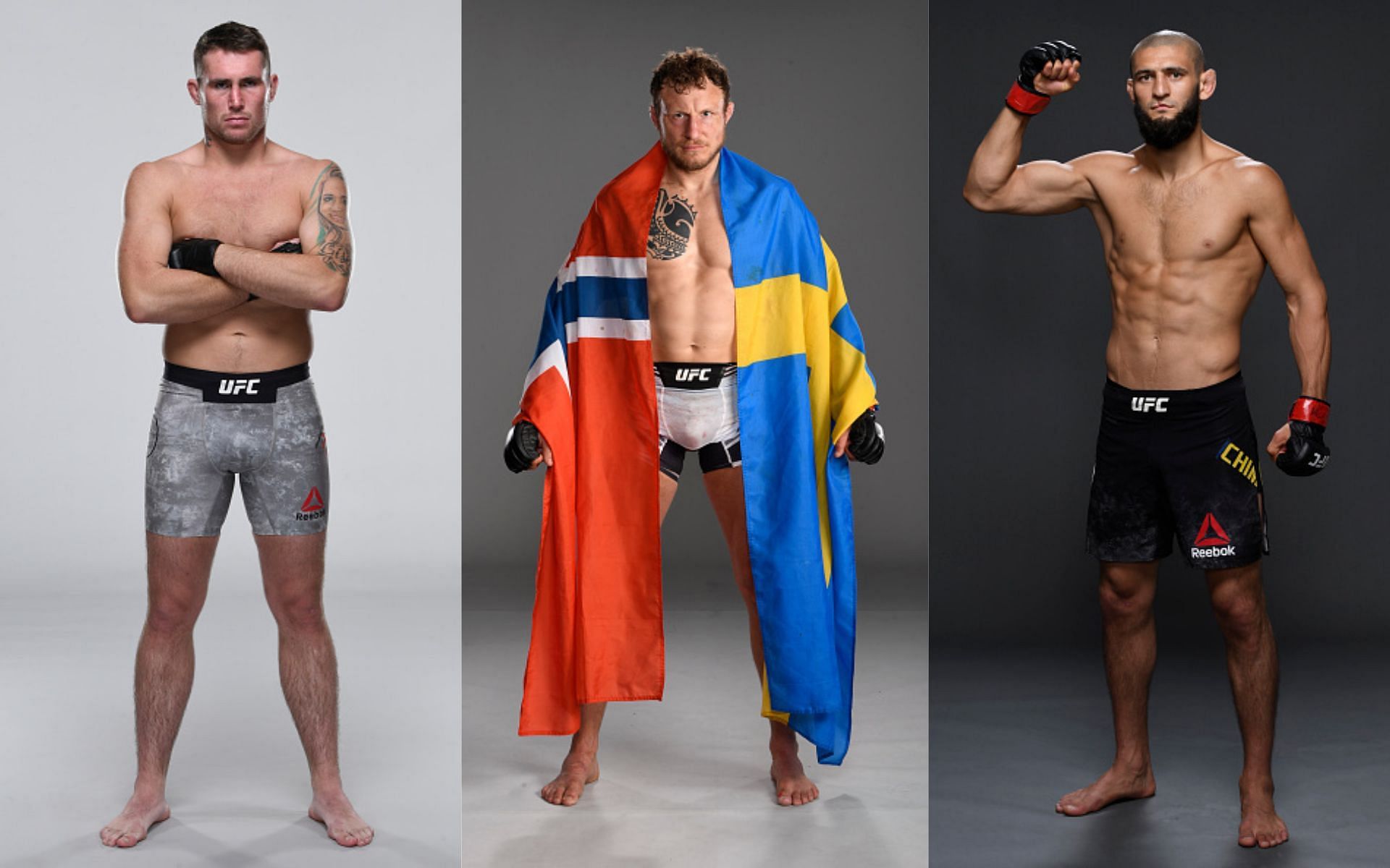 From left to right: Darren Till, Jack Hermansson, and Khamzat Chimaev [Images via Getty]