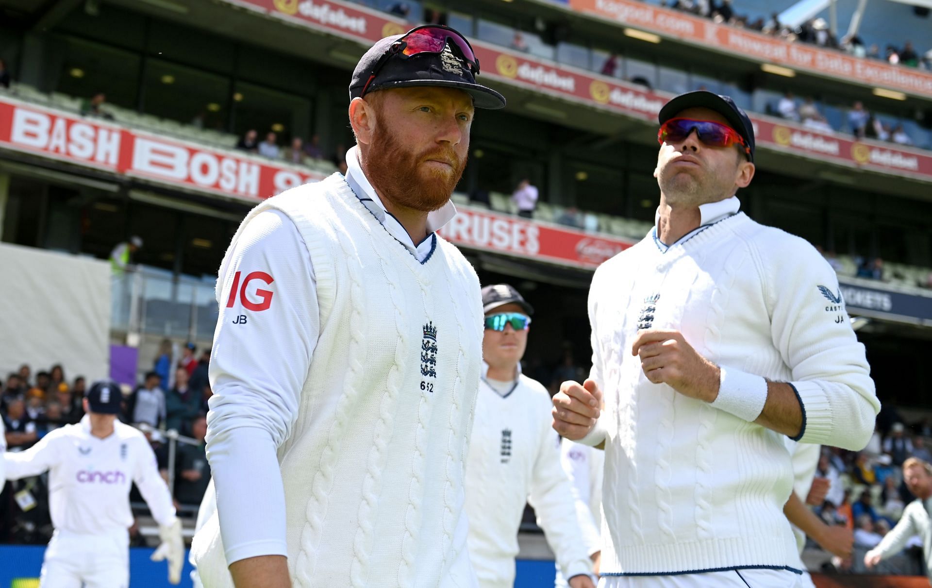 Jonny Bairstow and James Anderson. (Credits: Getty)