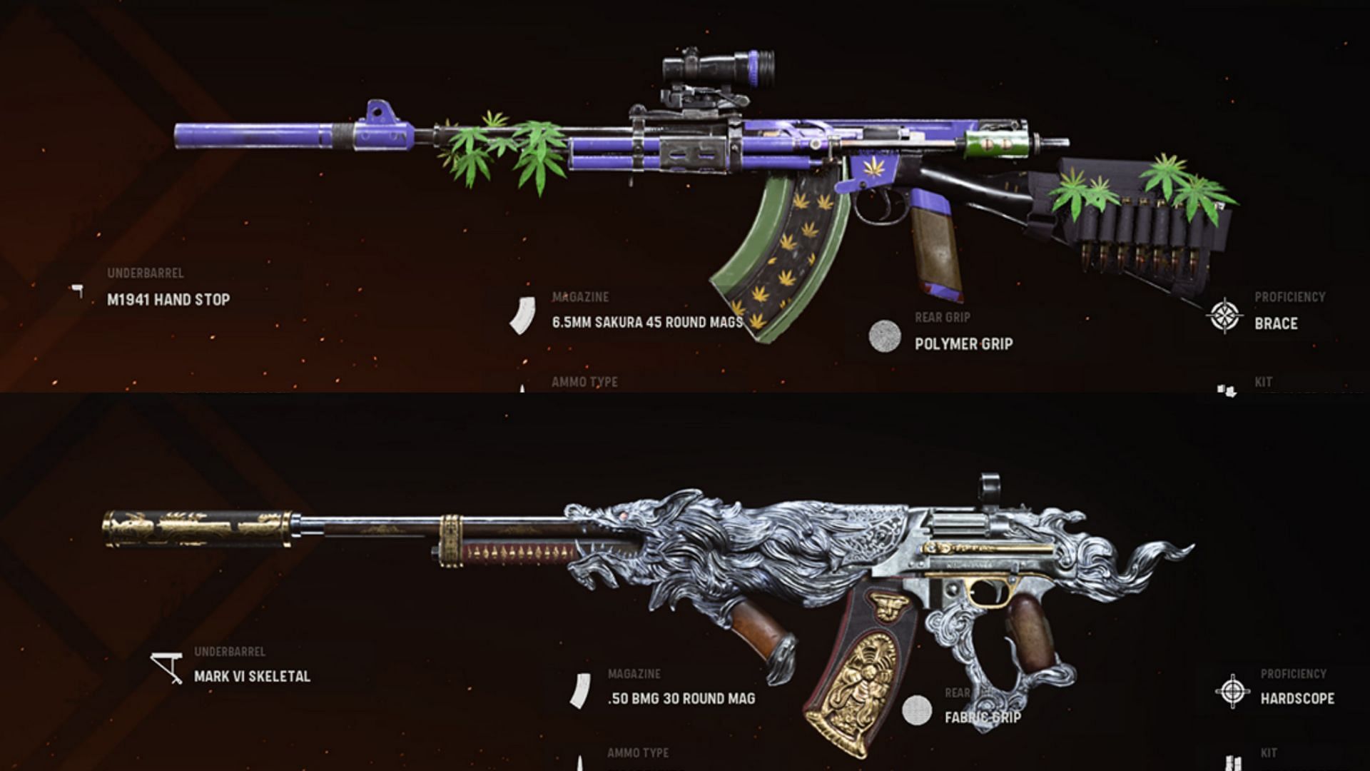 The NZ-41 and the BAR (Image via Activision)