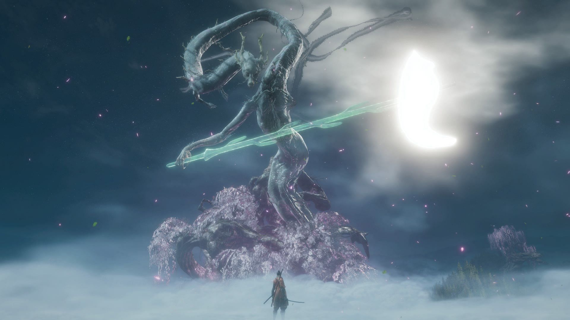 Sekiro faces the Divine Dragon (Image via IO Interactive)