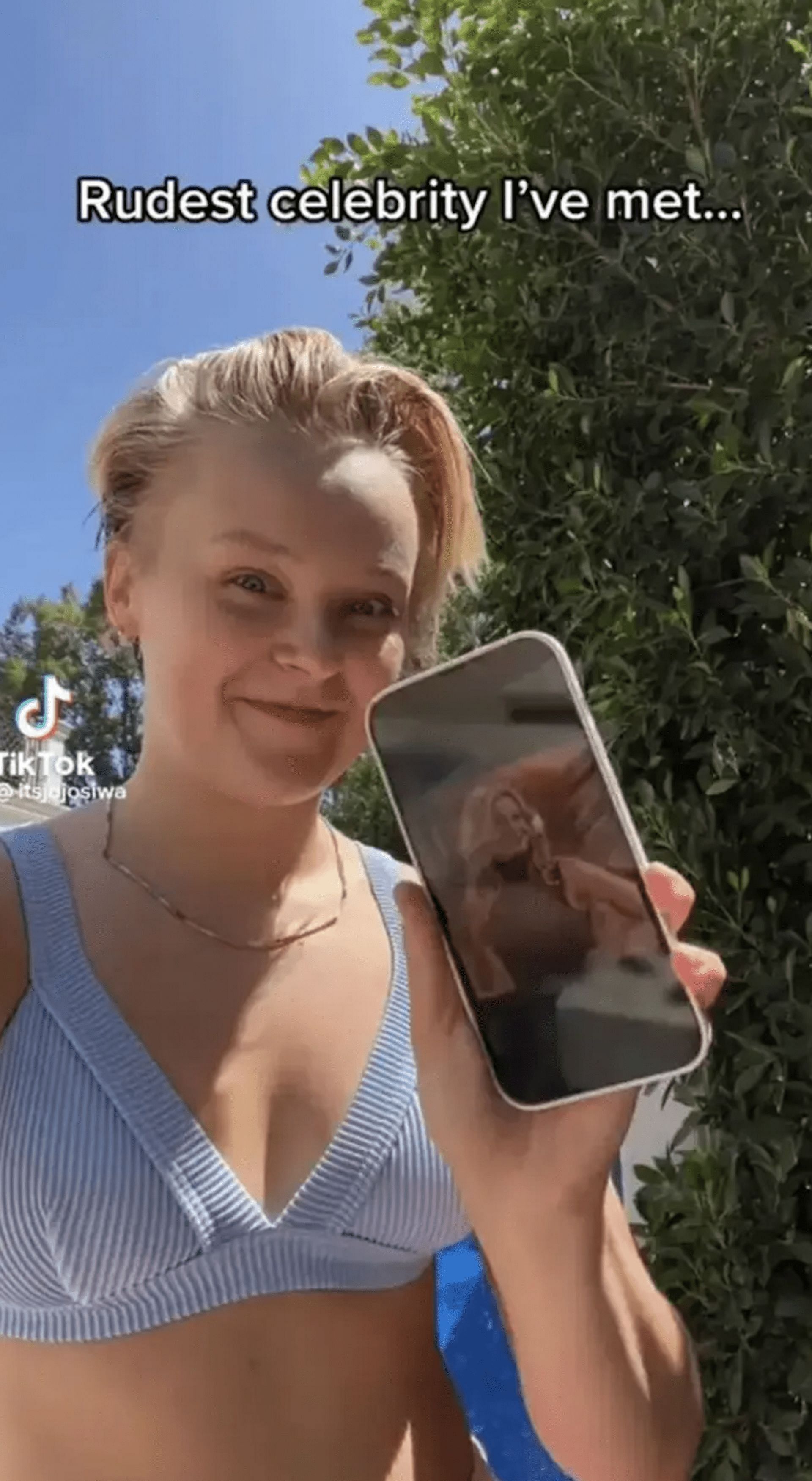 JoJo Siwa calls Candace the &quot;rudest&quot; celebrity due to an encounter she had with her at 11. (Image via TikTok)