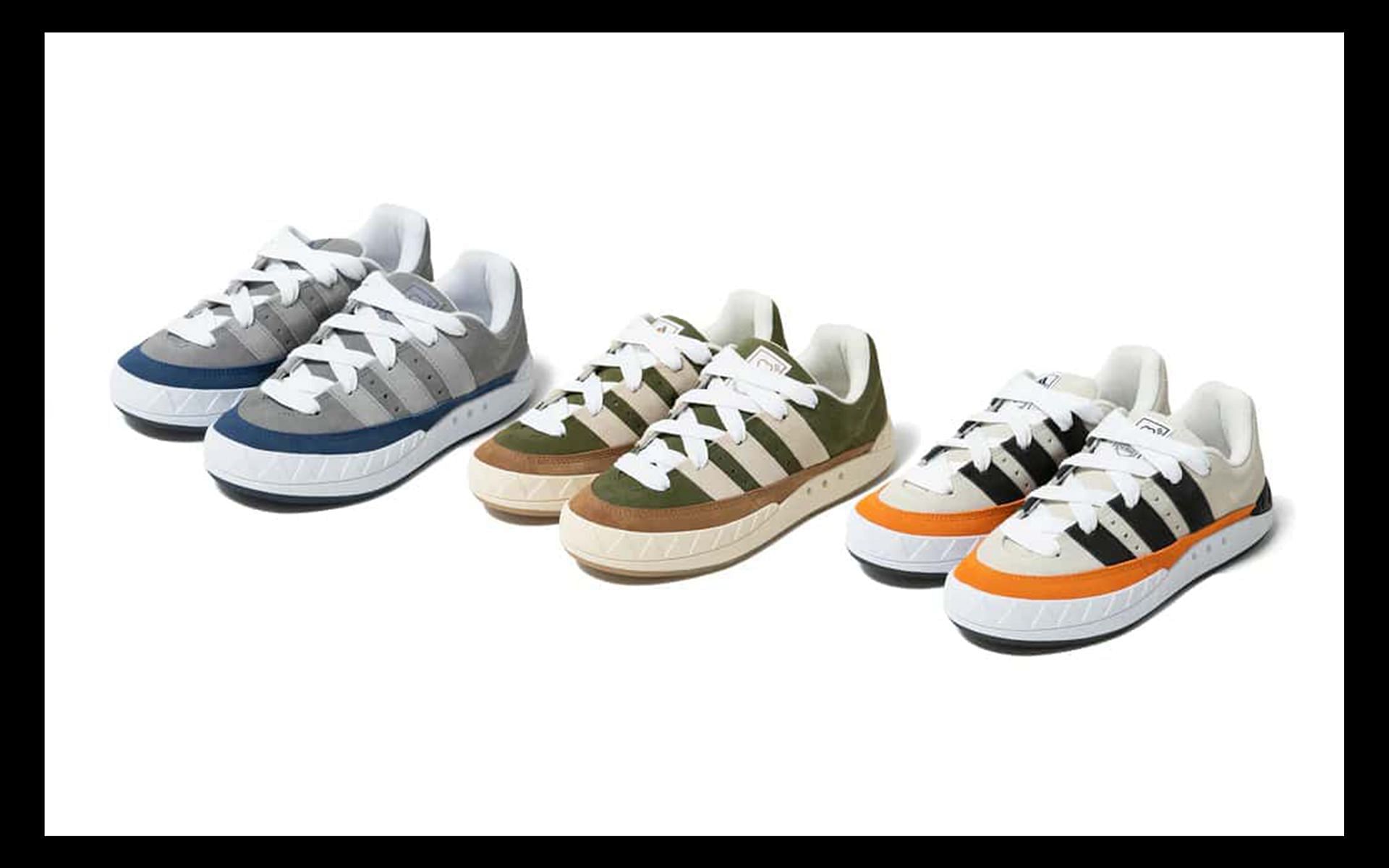 Newly released Adidas Originals x Human Made ADIMATIC HM sneakers, for the Teenagers (Image via Human Made)