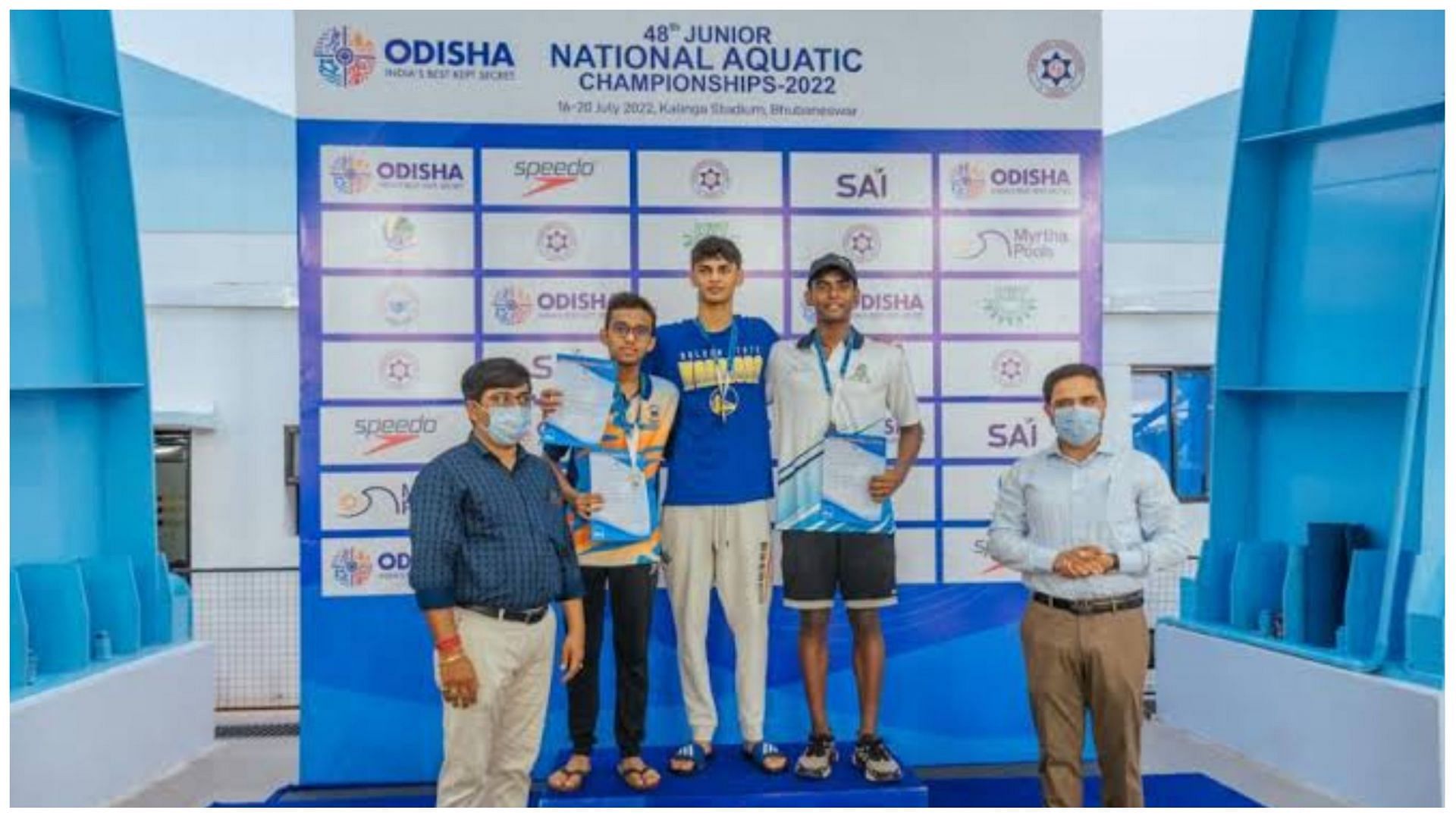 Junior National Aquatic Championships: Vedaant Madhavan wins gold (Pic Credit: MYAS)
