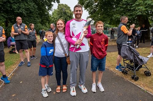 The Birmingham 2022 Queen's Baton Relay visits the West Midlands, England, UK