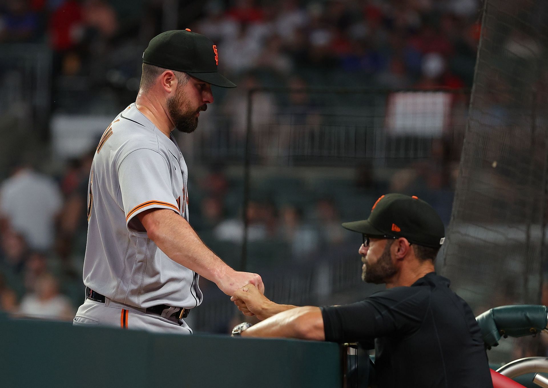 LOOK: Giants' Carlos Rodon kicks bat in dugout that hits teammate