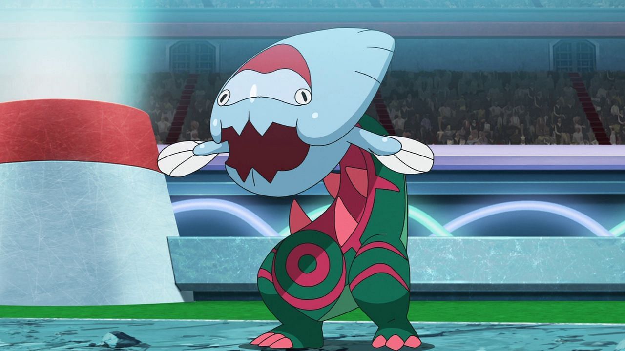 Dracovish as it appears in the anime (Image via The Pokemon Company)