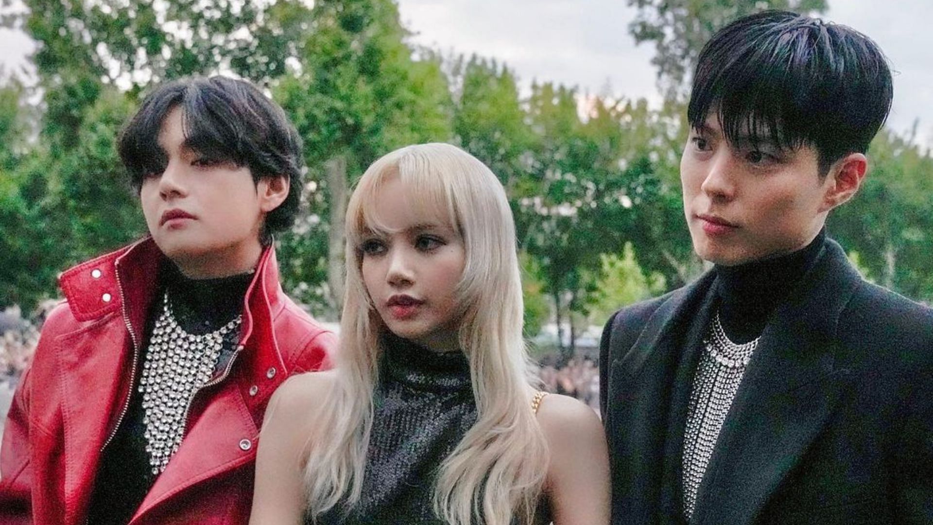 BTS&rsquo; V, BLACKPINK&rsquo;s Lisa, and Park Bo-gum take the world by storm at CELINE Paris Fashion Week (Image via @harpersbazaarjapan/Instagram)
